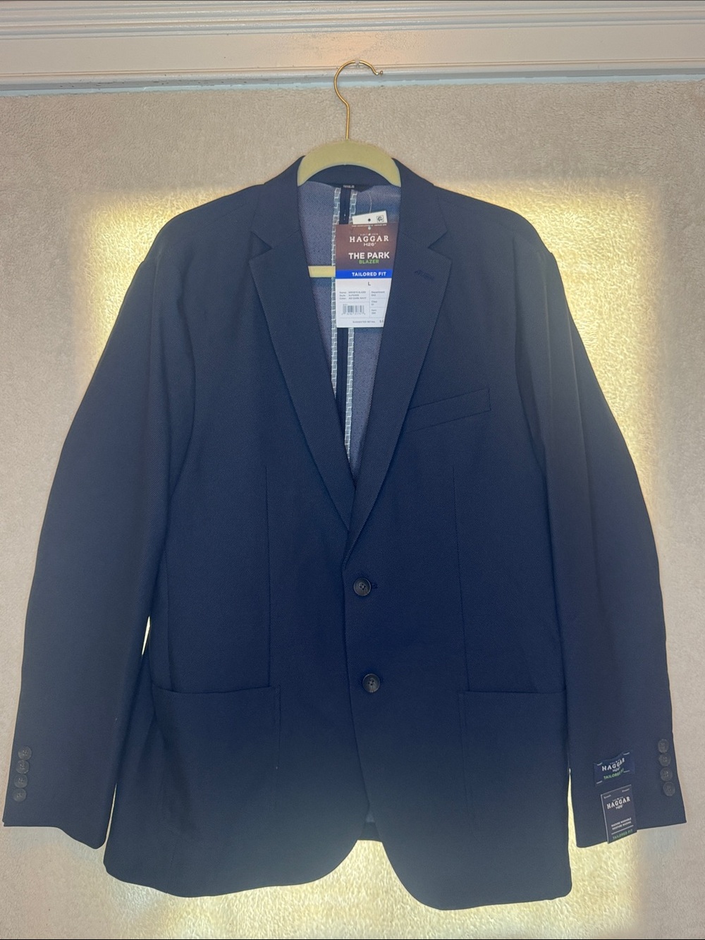 Haggar Men's Navy Sport Coat Blazer